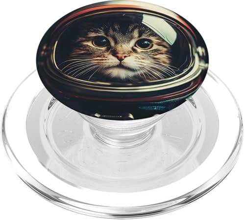 Lustige Katze Astronaut Selfie im Weltraum PopSockets PopGrip für MagSafe Lustige Katze Astronaut Selfie im Weltraum PopSockets PopGrip für MagSafe von Cat Astronaut Designs