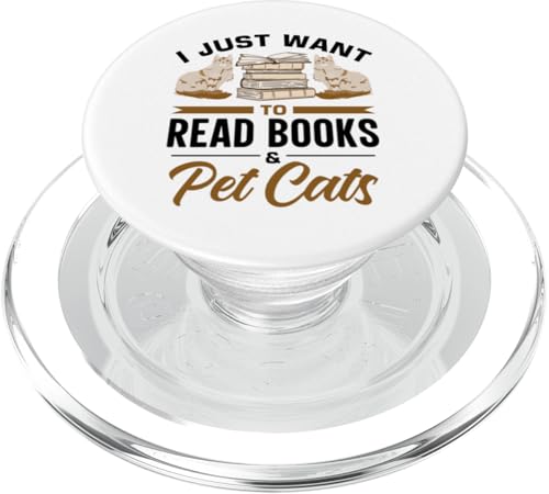 Lesebuch für Kätzchen und Katzen PopSockets PopGrip für MagSafe von Cat Clothes Cat Stuff
