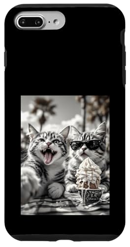 Lustige Eiscreme-Katzen-Selfie Hülle für iPhone 7 Plus/8 Plus von Cat Clothes Cat Stuff