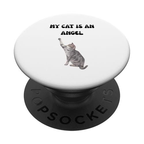 Meine Katze ist ein Engel Lustig PopSockets Klebender PopGrip Meine Katze ist ein Engel Lustig PopSockets Klebender PopGrip von Cat Lover Designs