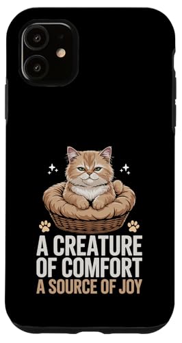 A Creature Of Comfort A Source Of Joy Katzenliebhaber Katze Haustier Hülle für iPhone 11 A Creature Of Comfort A Source Of Joy Katzenliebhaber Katze Haustier Hülle für iPhone 11 von Cat Lover Gifts for Pet Cats Enthusiast Pet Lover