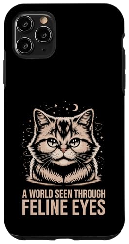 A World Seen Through Feline Eyes Katzenliebhaber Katze Haustier Miau Hülle für iPhone 11 Pro Max A World Seen Through Feline Eyes Katzenliebhaber Katze Haustier Miau Hülle für iPhone 11 Pro Max von Cat Lover Gifts for Pet Cats Enthusiast Pet Lover