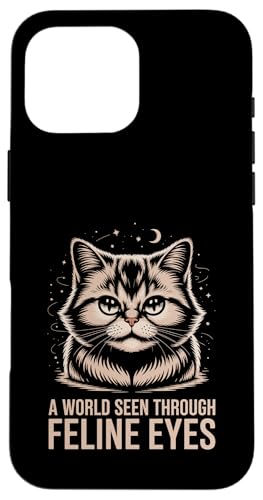 A World Seen Through Feline Eyes Katzenliebhaber Katze Haustier Miau Hülle für iPhone 16 Pro Max A World Seen Through Feline Eyes Katzenliebhaber Katze Haustier Miau Hülle für iPhone 16 Pro Max von Cat Lover Gifts for Pet Cats Enthusiast Pet Lover