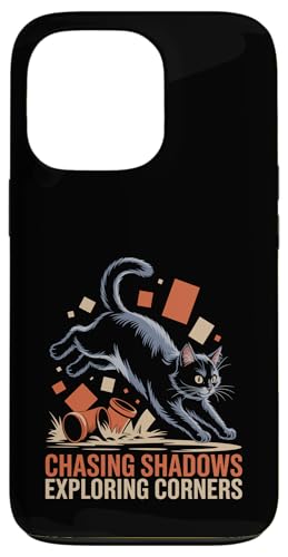Chasing Shadows Exploring Corners Katzenliebhaber Katze Haustier Miau Hülle für iPhone 13 Pro von Cat Lover Gifts for Pet Cats Enthusiast Pet Lover