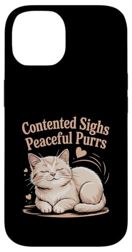 Contented Sighs Peaceful Purrs Katzenliebhaber Haustier Miau Liebe Katzen Hülle für iPhone 14 Contented Sighs Peaceful Purrs Katzenliebhaber Haustier Miau Liebe Katzen Hülle für iPhone 14 von Cat Lover Gifts for Pet Cats Enthusiast Pet Lover