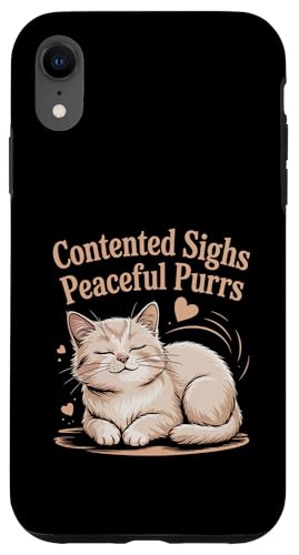 Contented Sighs Peaceful Purrs Katzenliebhaber Haustier Miau Liebe Katzen Hülle für iPhone XR Contented Sighs Peaceful Purrs Katzenliebhaber Haustier Miau Liebe Katzen Hülle für iPhone XR von Cat Lover Gifts for Pet Cats Enthusiast Pet Lover