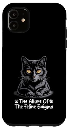 Der Reiz von The Feline Enigma Cat Lover Feline Pet Meow Hülle für iPhone 11 von Cat Lover Gifts for Pet Cats Enthusiast Pet Lover
