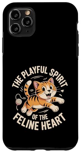 Der verspielte Geist von The Feline Heart Cat Lover Feline Pet Hülle für iPhone 11 Pro Max von Cat Lover Gifts for Pet Cats Enthusiast Pet Lover