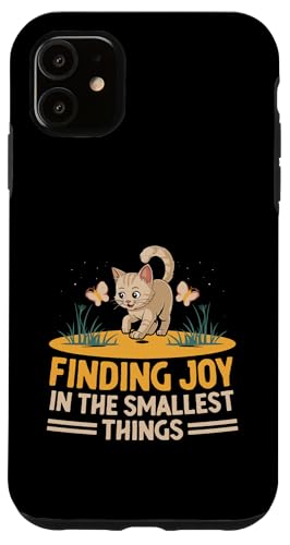 Findet Joy In The Smallest Things Katzenliebhaber Katzenliebhaber Haustier Miau Hülle für iPhone 11 Findet Joy In The Smallest Things Katzenliebhaber Katzenliebhaber Haustier Miau Hülle für iPhone 11 von Cat Lover Gifts for Pet Cats Enthusiast Pet Lover