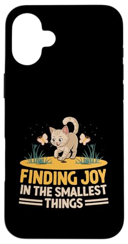 Findet Joy In The Smallest Things Katzenliebhaber Katzenliebhaber Haustier Miau Hülle für iPhone 16 Plus Findet Joy In The Smallest Things Katzenliebhaber Katzenliebhaber Haustier Miau Hülle für iPhone 16 Plus von Cat Lover Gifts for Pet Cats Enthusiast Pet Lover