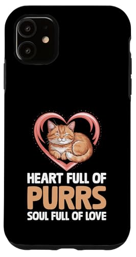 Heart Full Of Purrs Soul Full Of Love Katzenliebhaber Katze Haustier Hülle für iPhone 11 Heart Full Of Purrs Soul Full Of Love Katzenliebhaber Katze Haustier Hülle für iPhone 11 von Cat Lover Gifts for Pet Cats Enthusiast Pet Lover