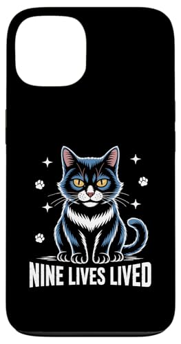 Nine Lives Lived Katzenliebhaber Katze Haustier Miau Love Cats Hülle für iPhone 13 von Cat Lover Gifts for Pet Cats Enthusiast Pet Lover
