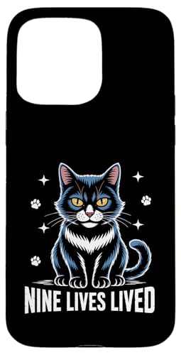 Nine Lives Lived Katzenliebhaber Katze Haustier Miau Love Cats Hülle für iPhone 15 Pro Max Nine Lives Lived Katzenliebhaber Katze Haustier Miau Love Cats Hülle für iPhone 15 Pro Max von Cat Lover Gifts for Pet Cats Enthusiast Pet Lover