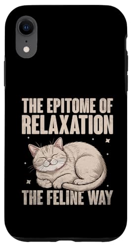 The Inbegriff der Entspannung The Feline Way Katzenliebhaber Pet Meow Hülle für iPhone XR von Cat Lover Gifts for Pet Cats Enthusiast Pet Lover