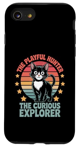 The Playful Hunter The Curious Explorer Katzenliebhaber, Katzenliebhaber Hülle für iPhone SE (2020) / 7 / 8 von Cat Lover Gifts for Pet Cats Enthusiast Pet Lover