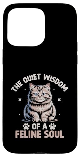 The Quiet Wisdom Of A Feline Soul Katzenliebhaber Katzenliebhaber Meow Hülle für iPhone 15 Pro Max The Quiet Wisdom Of A Feline Soul Katzenliebhaber Katzenliebhaber Meow Hülle für iPhone 15 Pro Max von Cat Lover Gifts for Pet Cats Enthusiast Pet Lover