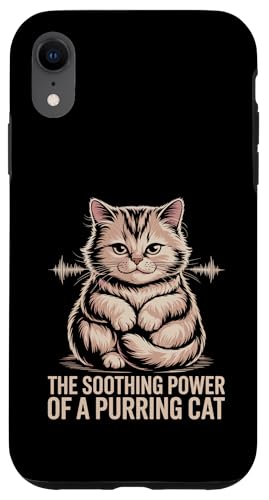 The Soothing Power Of A Purring Cat Lover Feline Pet Hülle für iPhone XR von Cat Lover Gifts for Pet Cats Enthusiast Pet Lover