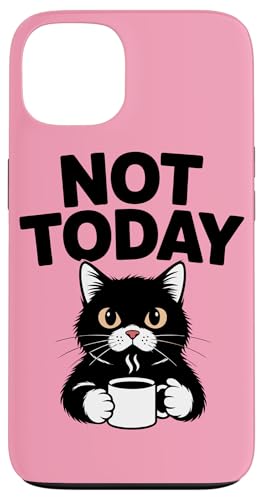 Black Cat Coffee Nicht heute Katze Hülle für iPhone 13 von Cat Lover Gifts & Tees