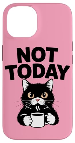 Black Cat Coffee Nicht heute Katze Hülle für iPhone 14 von Cat Lover Gifts & Tees