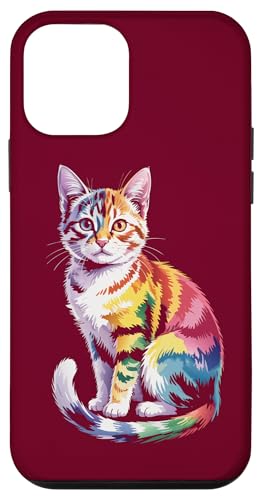 Bunte Katze Aquarell Katze Hülle für iPhone 12 mini von Cat Lover Gifts & Tees