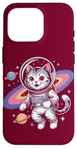 Cat Space Astronaut Katze Hülle für iPhone 16 Pro von Cat Lover Gifts & Tees
