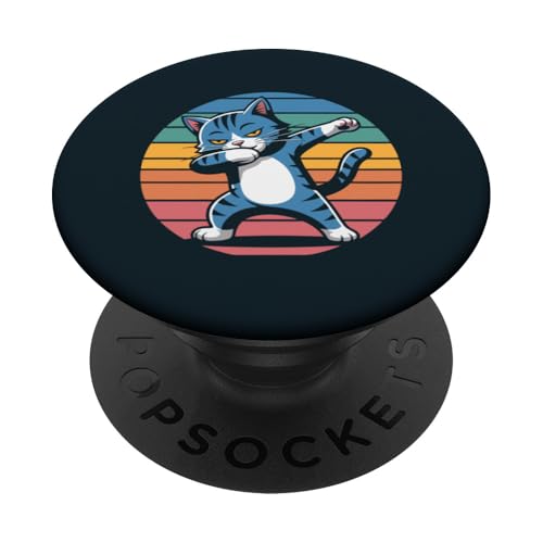 Dabbing Cat PopSockets Klebender PopGrip von Cat Lover Gifts & Tees