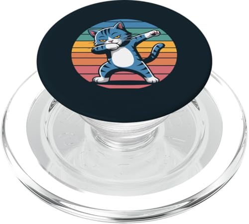 Dabbing Cat PopSockets PopGrip für MagSafe von Cat Lover Gifts & Tees
