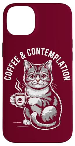 Hipster Cat Kaffeekatze Hülle für iPhone 14 Plus von Cat Lover Gifts & Tees