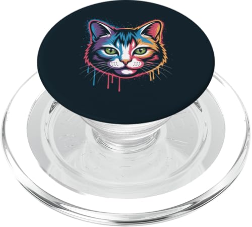 Katze, Kunstwerk, Katze PopSockets PopGrip für MagSafe von Cat Lover Gifts & Tees