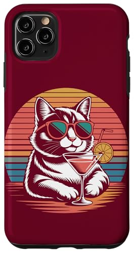 Katze Cocktail Sonnenbrille Katze Hülle für iPhone 11 Pro Max von Cat Lover Gifts & Tees