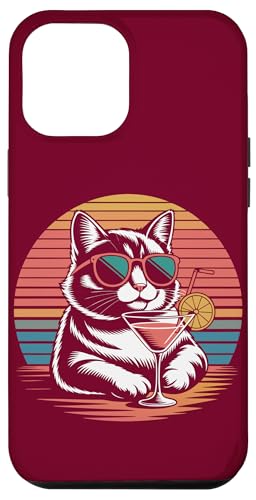 Katze Cocktail Sonnenbrille Katze Hülle für iPhone 12 Pro Max von Cat Lover Gifts & Tees