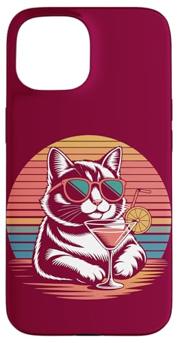 Katze Cocktail Sonnenbrille Katze Hülle für iPhone 15 von Cat Lover Gifts & Tees