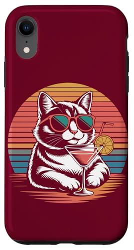 Katze Cocktail Sonnenbrille Katze Hülle für iPhone XR von Cat Lover Gifts & Tees