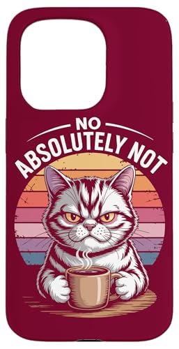 Katze Nein, absolut keine Katze Hülle für iPhone 15 Pro von Cat Lover Gifts & Tees