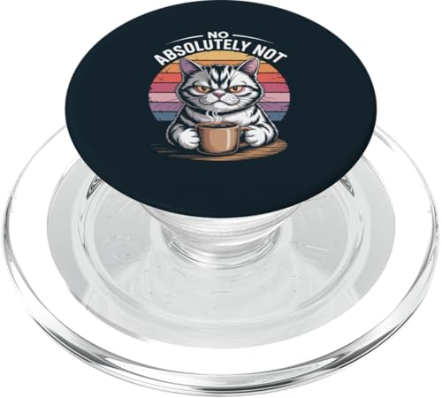 Katze Nein, absolut keine Katze PopSockets PopGrip für MagSafe von Cat Lover Gifts & Tees