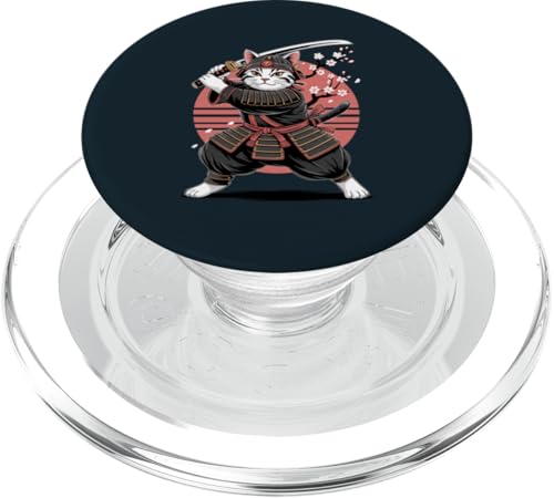 Katze Samurai Katze PopSockets PopGrip für MagSafe von Cat Lover Gifts & Tees