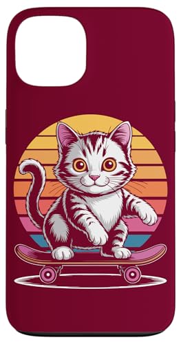 Katze Skateboard Katze Hülle für iPhone 13 von Cat Lover Gifts & Tees