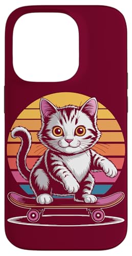 Katze Skateboard Katze Hülle für iPhone 14 Pro Katze Skateboard Katze Hülle für iPhone 14 Pro von Cat Lover Gifts & Tees