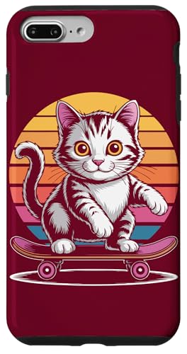 Katze Skateboard Katze Hülle für iPhone 7 Plus/8 Plus von Cat Lover Gifts & Tees