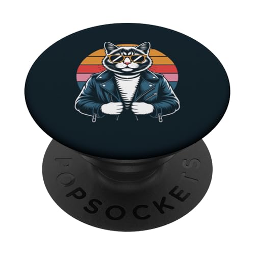 Katze Sonnenbrille Katze PopSockets Klebender PopGrip Katze Sonnenbrille Katze PopSockets Klebender PopGrip von Cat Lover Gifts & Tees