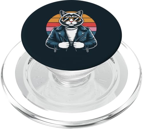 Katze Sonnenbrille Katze PopSockets PopGrip für MagSafe von Cat Lover Gifts & Tees