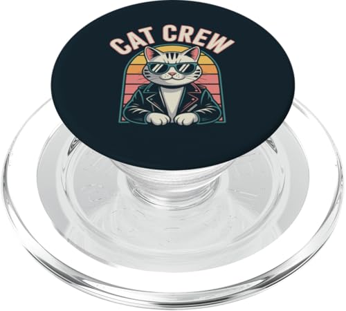 Katze Sonnenbrille und Jacke Katze PopSockets PopGrip für MagSafe von Cat Lover Gifts & Tees