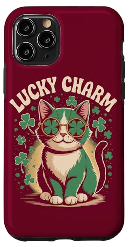 Katze St. Patricks Day Katze Hülle für iPhone 11 Pro von Cat Lover Gifts & Tees