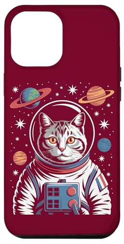 Katze Weltraumreisen Planeten Astronaut Katze Hülle für iPhone 12 Pro Max von Cat Lover Gifts & Tees