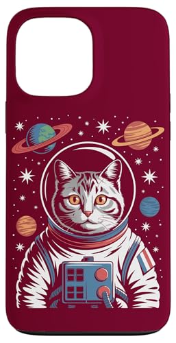 Katze Weltraumreisen Planeten Astronaut Katze Hülle für iPhone 13 Pro Max von Cat Lover Gifts & Tees