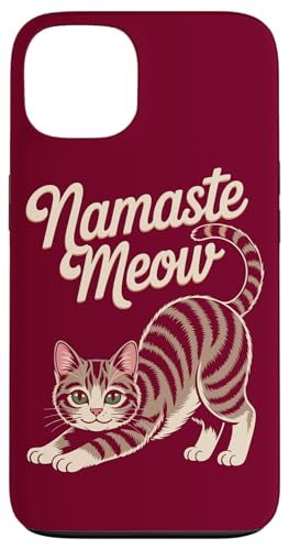 Katze Yoga Namaste Meow Cat Hülle für iPhone 13 Katze Yoga Namaste Meow Cat Hülle für iPhone 13 von Cat Lover Gifts & Tees