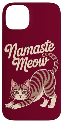 Katze Yoga Namaste Meow Cat Hülle für iPhone 14 Plus von Cat Lover Gifts & Tees