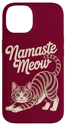 Katze Yoga Namaste Meow Cat Hülle für iPhone 14 Katze Yoga Namaste Meow Cat Hülle für iPhone 14 von Cat Lover Gifts & Tees