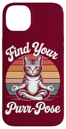 Katze Yoga Purr-Pose Yogi Katze Hülle für iPhone 14 Plus von Cat Lover Gifts & Tees