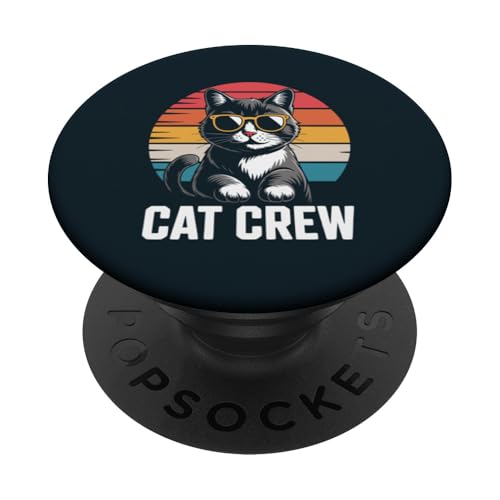 Katzenbesatzung PopSockets Klebender PopGrip von Cat Lover Gifts & Tees